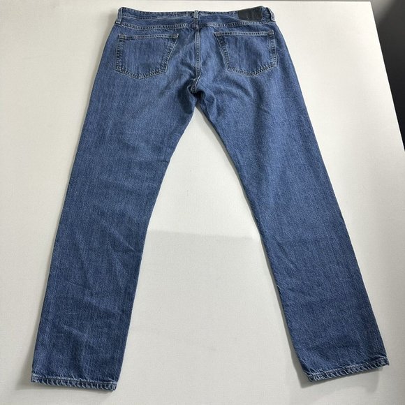 AG Adriano Goldschmied Jeans Men 38x33 Blue Tellis Straight Modern Slim Stretch - Picture 2 of 11